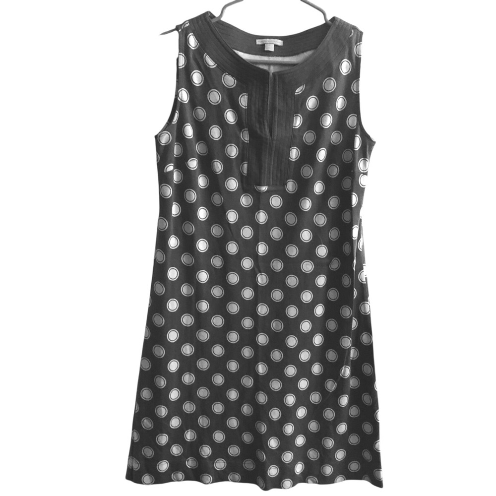 New York & Company Gray and White Shift Dress